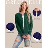 image:imageGRECERELLE Knit Cardigan Sweaters for Women Lightweight 2026 Fall OutfitsCyan Green