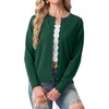image:imageGRECERELLE Knit Cardigan Sweaters for Women Lightweight 2026 Fall OutfitsCyan Green