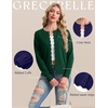 image:imageGRECERELLE Knit Cardigan Sweaters for Women Lightweight 2026 Fall OutfitsDark Green