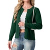 image:imageGRECERELLE Knit Cardigan Sweaters for Women Lightweight 2026 Fall OutfitsDark Green