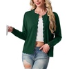 image:imageGRECERELLE Knit Cardigan Sweaters for Women Lightweight 2026 Fall OutfitsDark Green