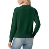 image:imageGRECERELLE Knit Cardigan Sweaters for Women Lightweight 2026 Fall OutfitsDark Green