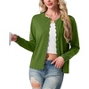 image:imageGRECERELLE Knit Cardigan Sweaters for Women Lightweight 2026 Fall OutfitsDill Green