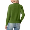 image:imageGRECERELLE Knit Cardigan Sweaters for Women Lightweight 2026 Fall OutfitsDill Green