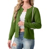 image:imageGRECERELLE Knit Cardigan Sweaters for Women Lightweight 2026 Fall OutfitsDill Green