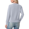 image:imageGRECERELLE Knit Cardigan Sweaters for Women Lightweight 2026 Fall OutfitsGray Blue