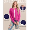 image:imageGRECERELLE Knit Cardigan Sweaters for Women Lightweight 2026 Fall OutfitsHot Pink