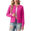 image:imageGRECERELLE Knit Cardigan Sweaters for Women Lightweight 2026 Fall OutfitsHot Pink