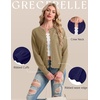 image:imageGRECERELLE Knit Cardigan Sweaters for Women Lightweight 2026 Fall OutfitsKhaki