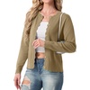 image:imageGRECERELLE Knit Cardigan Sweaters for Women Lightweight 2026 Fall OutfitsKhaki