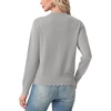 image:imageGRECERELLE Knit Cardigan Sweaters for Women Lightweight 2026 Fall OutfitsLight Gray