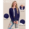 image:imageGRECERELLE Knit Cardigan Sweaters for Women Lightweight 2026 Fall OutfitsNavy Blue