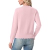 image:imageGRECERELLE Knit Cardigan Sweaters for Women Lightweight 2026 Fall OutfitsPink White