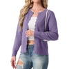 image:imageGRECERELLE Knit Cardigan Sweaters for Women Lightweight 2026 Fall OutfitsPurple Gray