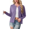 image:imageGRECERELLE Knit Cardigan Sweaters for Women Lightweight 2026 Fall OutfitsPurple Gray