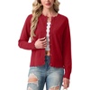 image:imageGRECERELLE Knit Cardigan Sweaters for Women Lightweight 2026 Fall OutfitsRed