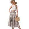image:imageGRECERELLE Maxi Skirts for Women High Waist Tiered with PocketsWhite Primrose
