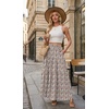 image:imageGRECERELLE Maxi Skirts for Women High Waist Tiered with PocketsWhite Primrose
