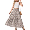 image:imageGRECERELLE Maxi Skirts for Women High Waist Tiered with PocketsWhite Primrose