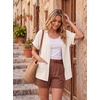 image:imageGRECERELLE Short Sleeve Cardigan for Women Lightweight Summer with Pockets Open Front Casual Beach Cover Ups 2026Aivory White