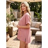image:imageGRECERELLE Short Sleeve Cardigan for Women Lightweight Summer with Pockets Open Front Casual Beach Cover Ups 2026Peach Pink
