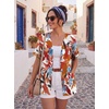 image:imageGRECERELLE Short Sleeve Cardigan for Women Lightweight Summer with Pockets Open Front Casual Beach Cover Ups 2026White Maple