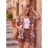 image:imageGRECERELLE Short Sleeve Cardigan for Women Lightweight Summer with Pockets Open Front Casual Beach Cover Ups 2026White Maple