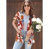 image:imageGRECERELLE Short Sleeve Cardigan for Women Lightweight Summer with Pockets Open Front Casual Beach Cover Ups 2026White Maple