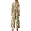 image:imageGRECERELLE Two Piece Sets for Women Summer Crop Top Wide Leg Pants 2026Ac Pineapple Palm