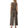 image:imageGRECERELLE Two Piece Sets for Women Summer Crop Top Wide Leg Pants 2026Apricot Brown Ld