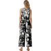 image:imageGRECERELLE Two Piece Sets for Women Summer Crop Top Wide Leg Pants 2026Black White Branch