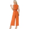 image:imageGRECERELLE Two Piece Sets for Women Summer Crop Top Wide Leg Pants 2026Bright Orange