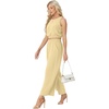 image:imageGRECERELLE Two Piece Sets for Women Summer Crop Top Wide Leg Pants 2026Butter Yellow