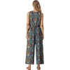 image:imageGRECERELLE Two Piece Sets for Women Summer Crop Top Wide Leg Pants 2026Color Blue Paisley