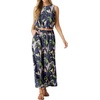 image:imageGRECERELLE Two Piece Sets for Women Summer Crop Top Wide Leg Pants 2026Colorful Banana Leaf