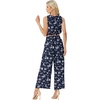 image:imageGRECERELLE Two Piece Sets for Women Summer Crop Top Wide Leg Pants 2026Fpblue Small Flower