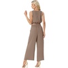 image:imageGRECERELLE Two Piece Sets for Women Summer Crop Top Wide Leg Pants 2026Khaki