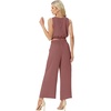image:imageGRECERELLE Two Piece Sets for Women Summer Crop Top Wide Leg Pants 2026Rust Red