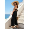 image:imageGRECERELLE Wide Leg Pants for Women Elastic High Waisted Palazzo TrousersBlack