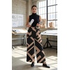 image:imageGRECERELLE Wide Leg Pants for Women Elastic High Waisted Palazzo TrousersBlack Rectangle