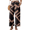 image:imageGRECERELLE Wide Leg Pants for Women Elastic High Waisted Palazzo TrousersBlack Rectangle