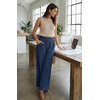 image:imageGRECERELLE Wide Leg Pants for Women Elastic High Waisted Palazzo TrousersDark Blue