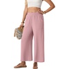 image:imageGRECERELLE Wide Leg Pants for Women Elastic High Waisted Palazzo TrousersPink