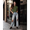 image:imageGRECERELLE Women 2026 Cap Sleeve Tops Summer Casual Tee Shirt Loose Crew Neck Basic Tank Trendy Work Vacation Outfits S2XLArmy Green