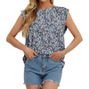 image:imageGRECERELLE Women 2026 Cap Sleeve Tops Summer Casual Tee Shirt Loose Crew Neck Basic Tank Trendy Work Vacation Outfits S2XLBlack Anemone