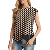 image:imageGRECERELLE Women 2026 Cap Sleeve Tops Summer Casual Tee Shirt Loose Crew Neck Basic Tank Trendy Work Vacation Outfits S2XLBlack Khaki Heart