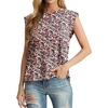 image:imageGRECERELLE Women 2026 Cap Sleeve Tops Summer Casual Tee Shirt Loose Crew Neck Basic Tank Trendy Work Vacation Outfits S2XLBlack Red Floral