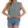 image:imageGRECERELLE Women 2026 Cap Sleeve Tops Summer Casual Tee Shirt Loose Crew Neck Basic Tank Trendy Work Vacation Outfits S2XLBlack White Rose
