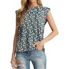 image:imageGRECERELLE Women 2026 Cap Sleeve Tops Summer Casual Tee Shirt Loose Crew Neck Basic Tank Trendy Work Vacation Outfits S2XLBlack White Rose