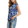 image:imageGRECERELLE Women 2026 Cap Sleeve Tops Summer Casual Tee Shirt Loose Crew Neck Basic Tank Trendy Work Vacation Outfits S2XLBlue Ink White